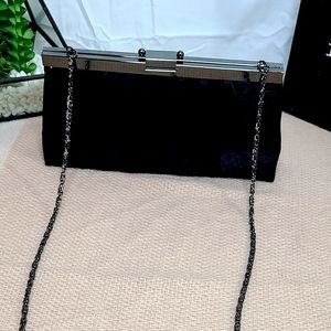Jessica McClintock purse / clutch black 8"×4"